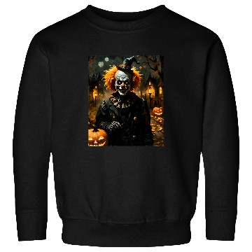 Discover Halloween Gothic Skeletons Clown With JackOLanterns Sweatshirts