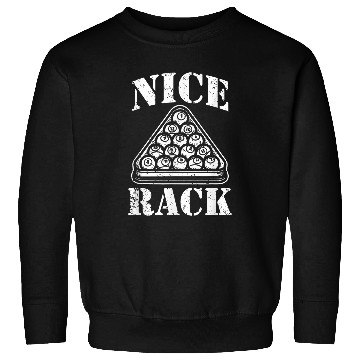 Discover Nice Rack Funny Billiard 8 Ball Pool Player Sweatshirts