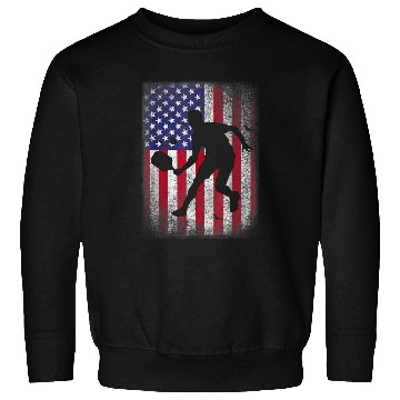 Discover Pickleball American US Flag Pickleball Player Paddleball Sweatshirts