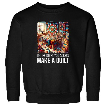Discover If Life Gives You Scraps Make A Quilt Patchwork Quilting Sweatshirts