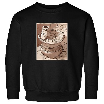 Discover Pottery Wheel Clay Tranquility Graphic Sweatshirts