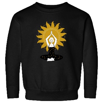 Discover Goddess Drawing Power from the Sun Sweatshirts