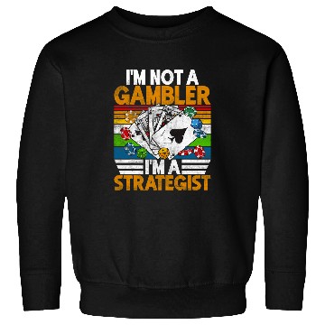 Discover Pokers Game Night Blackjack Gambling Holdem Pokers Player 6 Sweatshirts