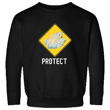 Discover Protect the Polar Bear Endangered Species Climate Change Sweatshirts