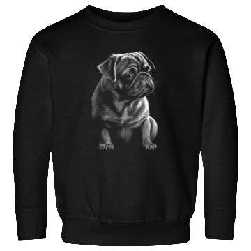 Discover Pug Drawing Sweatshirts