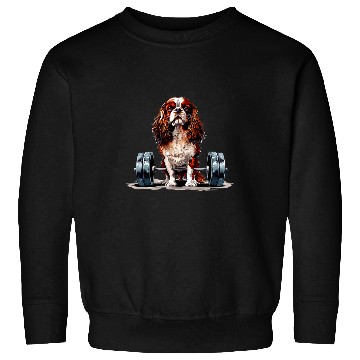 Discover Pumping Weight Lifting Funny Tibetan Spaniel Sweatshirts