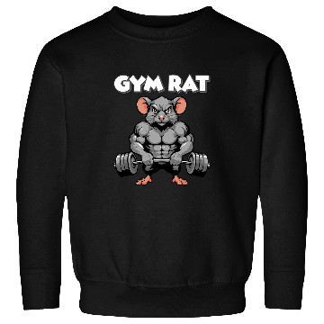 Discover Gym Rat Fitness Bodybuilding Workout Muscle Pump Sweatshirts