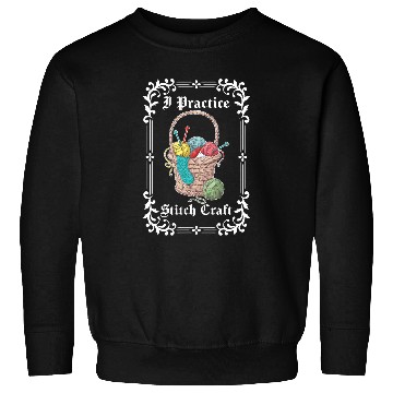 Discover I Practice Stitch Craft Knit Cross Stitching Knitting 1 Sweatshirts