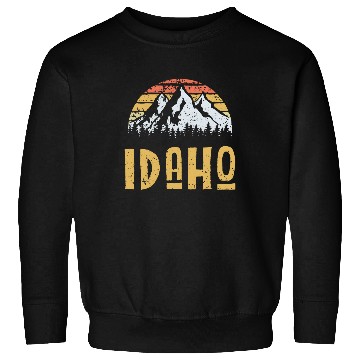 Discover Vintage Retro Id Idaho Us Mountain State Sweatshirts