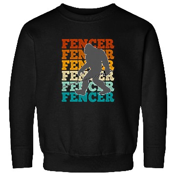Discover Fencing bigfoots Retro Fencer Epee swordss Sweatshirts