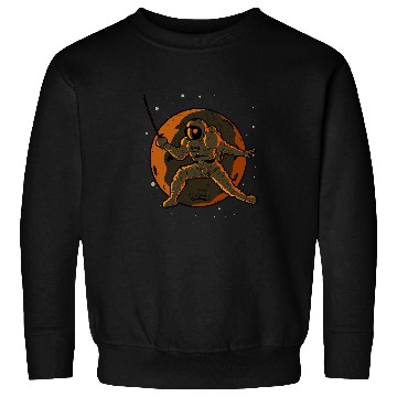 Discover Fencing Astronaut Outer Space Spaceman Sweatshirts
