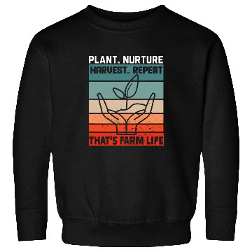 Discover Plant Nurture Harvest Repeat 2Thats Farm Life Retro Farmer 21 Sweatshirts