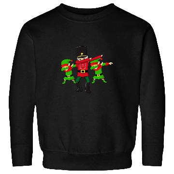Discover Dab Dance Funny Christmas Elves Stamp Nutcracker Sweatshirts