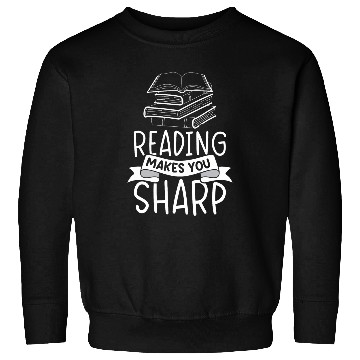 Discover Reading makes you sharp Library Book Nerd Reading Teacher Sweatshirts