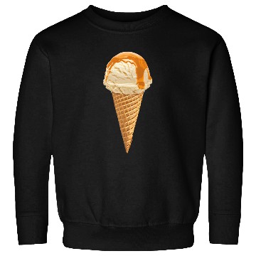 Discover Carmel Ice Cream Sugar Waffle Cone Sweatshirts