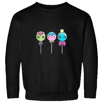 Discover Cute Lollipop Faces Magic Candy Adorable Lovely Graphic Sweatshirts