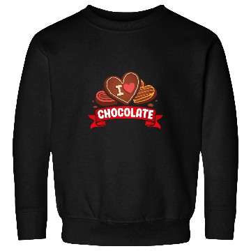 Discover I Love Chocolate Sweets Candy Chocolate Bar Sweatshirts
