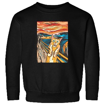 Discover The scream of the cat Sweatshirts