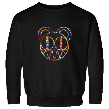 Discover Radiohead Colorful Strip Bear Head Sweatshirts
