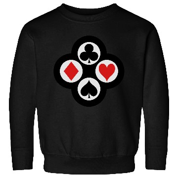 Discover Poker Suits Circle Vector Sweatshirts