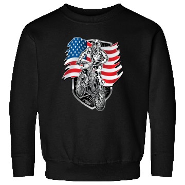 Discover Motocross USA Flag Sweatshirts