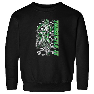 Discover Motocross Throttle It Kawasaki Sweatshirts