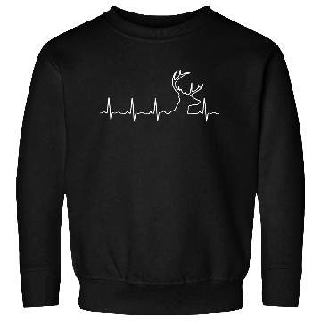 Discover Deer Hunting Heartbeat Sweatshirts