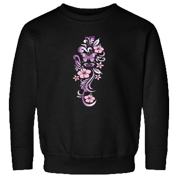 Discover darr butterfly flower des Sweatshirts