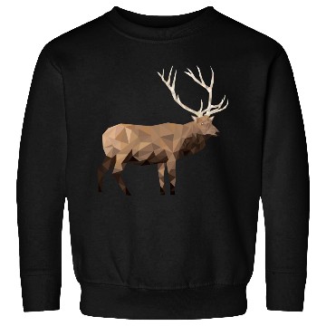 Discover Low Poly Elk Sweatshirts