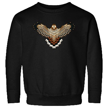 Discover Beaded Red-Tailed Hawk Sweatshirts