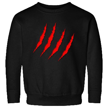 Discover red claws scratches Sweatshirts