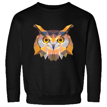 Discover Polygonal Owl Sweatshirts
