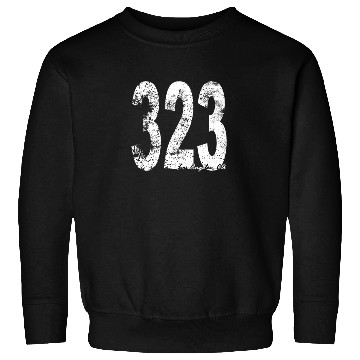 Discover Vintage Los Angeles Area Code 323 Sweatshirts