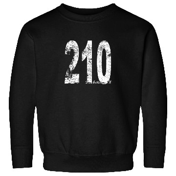 Discover Vintage San Antonio Area Code 210 Sweatshirts