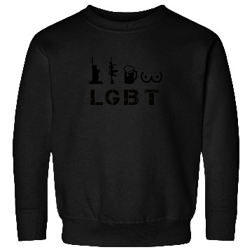 Discover LGBT-liberty, Guns, Beer and Tits Sweatshirts