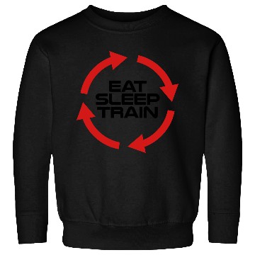 Discover eat sleep train repeat Sweatshirts