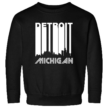 Discover Retro Detroit Skyline Sweatshirts