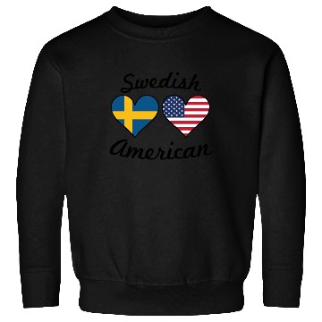 Discover Swedish American Flag Hearts Sweatshirts