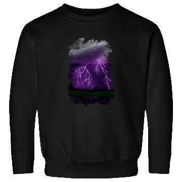 Discover Purple Lightning Scene Sweatshirts