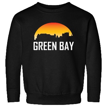 Discover Green Bay Wisconsin Sunset Skyline Sweatshirts