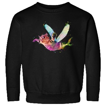 Discover Psychedelic flying catfish Sweatshirts