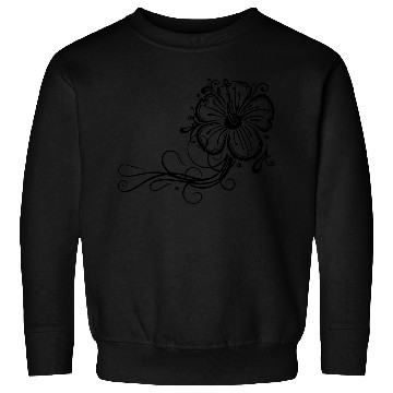 Discover Hibiscus flower with ornament Sweatshirts