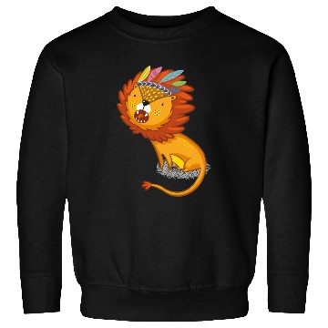 Discover Lion with feather crown Sweatshirts