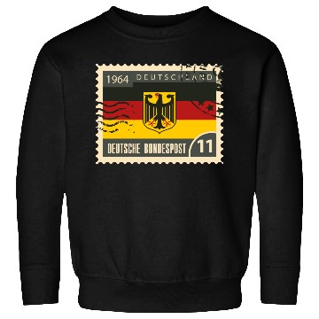 Discover germany post stamp Sweatshirts