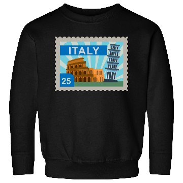 Discover italy post stamp Sweatshirts