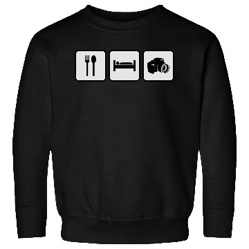 Discover eat sleep photography Sweatshirts