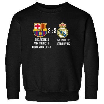 Discover FC Barcelona 3 - 2 Real Madrid Sweatshirts