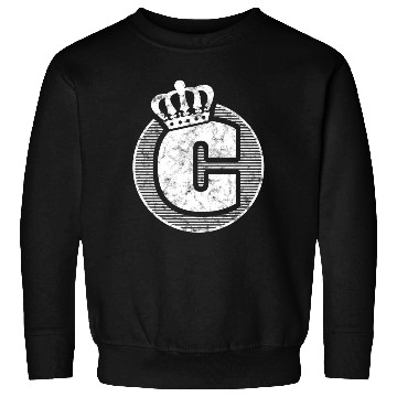 Discover Name Letter C Character Case Alphabetical Crown Sweatshirts