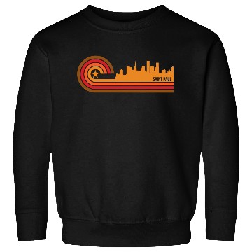 Discover Retro Style Saint Paul Minnesota Skyline Sweatshirts