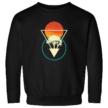 Discover Nature Geometric, Sun Tree Geometric Sweatshirts